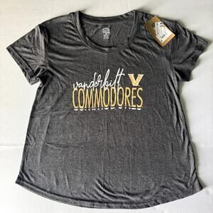 NWT Vanderbilt University Commodores Women's Medium T-Shirt, Gray, Soft